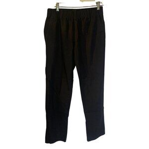 New Look 100% Cotton Men's Pants Size S Black Elastic Waist Pull On Trousers